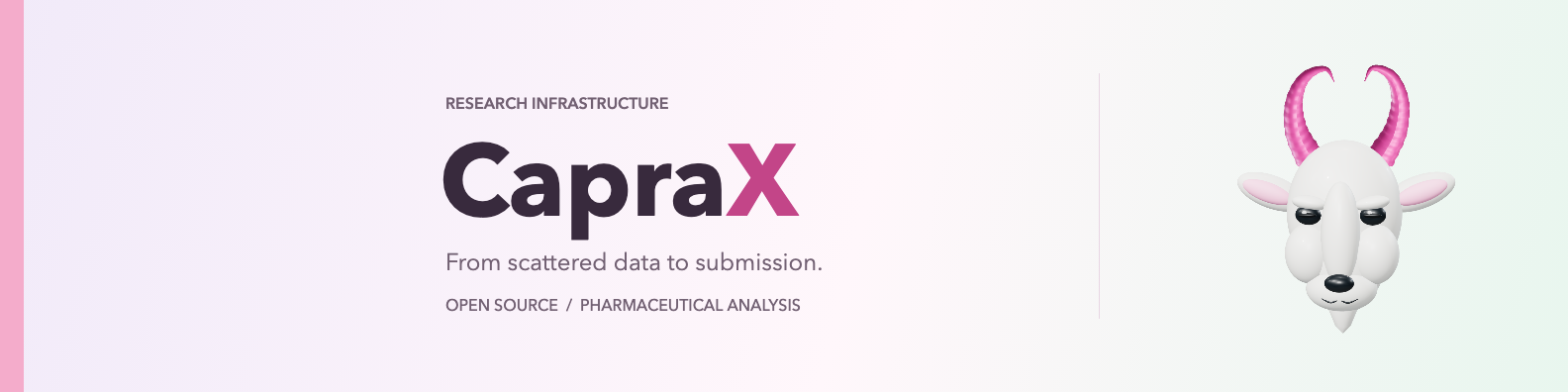 Cotton Candy CapraX LinkedIn banner